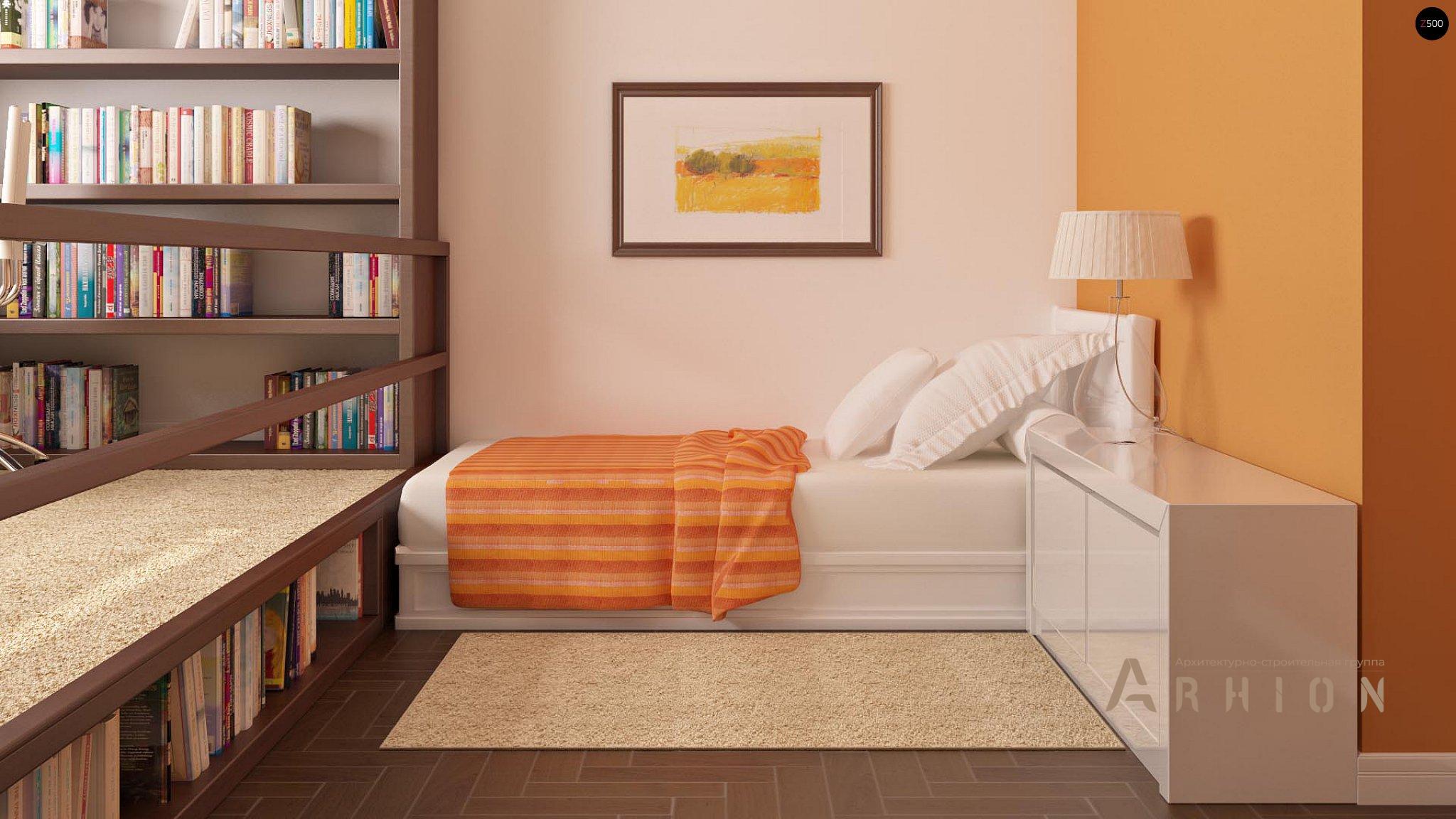 6. Проект двухэтажного дома в стиле хай-тек с плоской кровлей , Zx15 GL2, площадью - 376 кв c терассой, балконом, гаражом